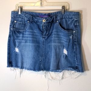 CPink Jean Skirt